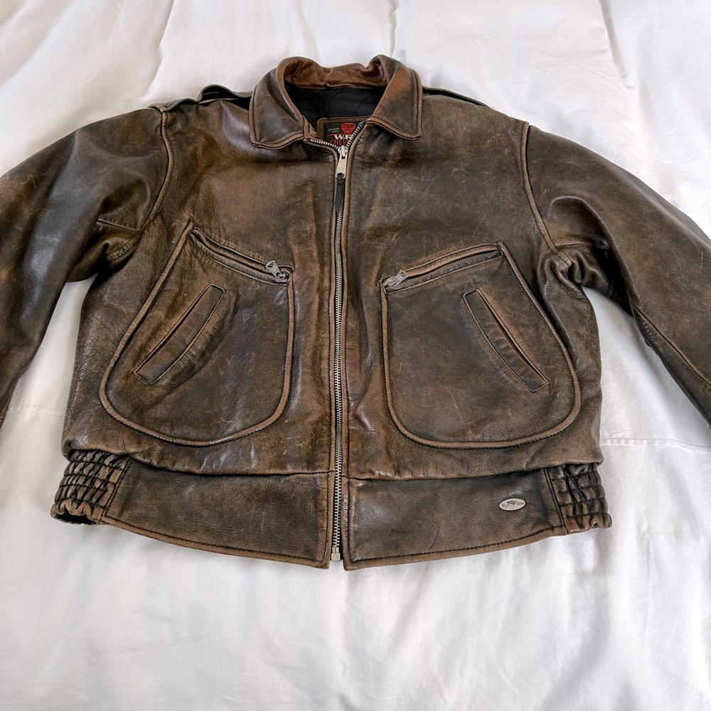 Leather Flight Jacket - image 1